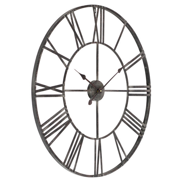 Laurel Foundry Modern Farmhouse Eisenhauer Metal Wall Clock & Reviews